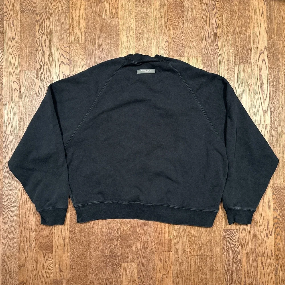Essentials Fear of God 1977 Iron Gray Fleece Oversized Sweatshirt Womens Large - Picture 5 of 8